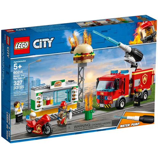 LEGO [City] - Burger Bar Fire Rescue Building Set - Fire Series (60214)