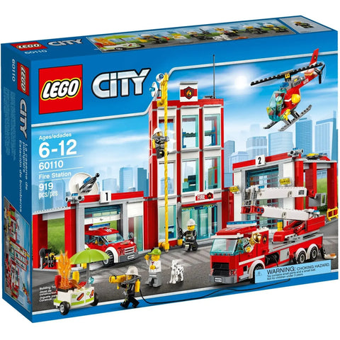 LEGO [City] - Fire Station Building Set - Fire Series (60110) - Image 1