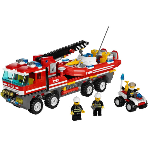 LEGO [City] - Off-Road Fire Truck & Fireboat Building Set - Fire Series (7213)