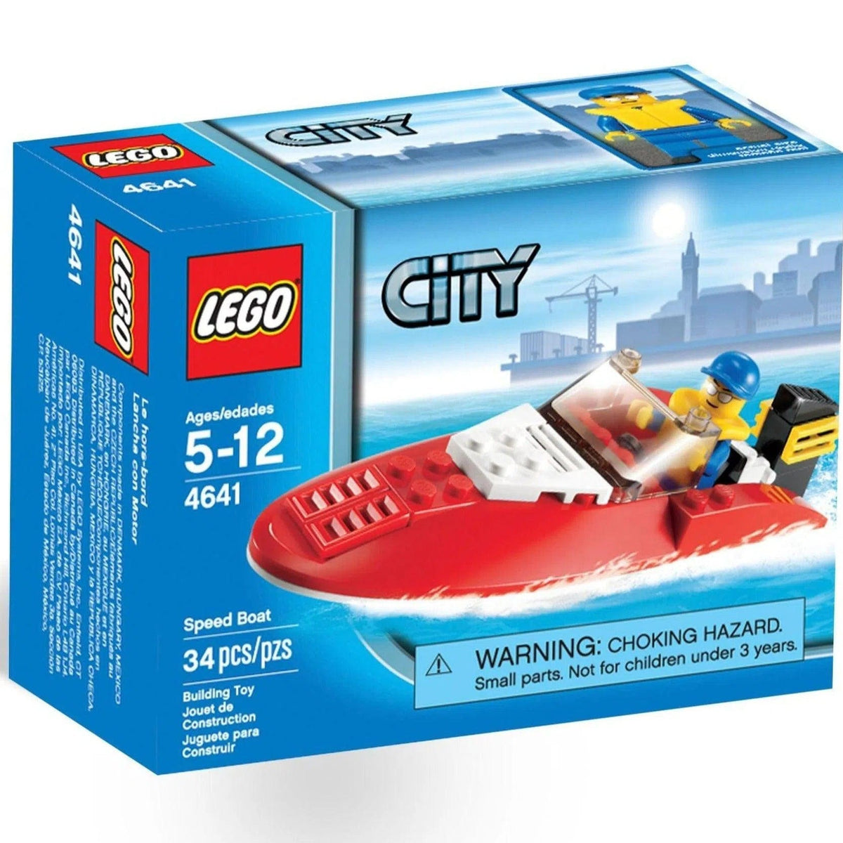 LEGO [City] - Speedboat Building Set - Harbour Series (4641) — Poggers