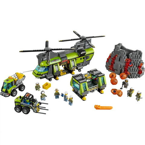 LEGO [City] - Volcano Heavy-Lift Helicopter Building Set - Volcano Explorers Series (60125) - Image 2