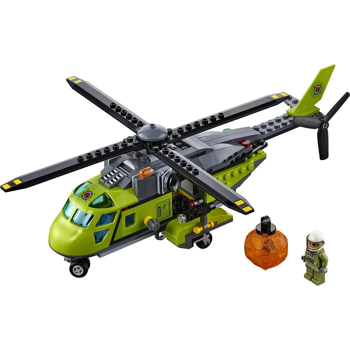 LEGO [City] - Volcano Supply Helicopter Building Set - Volcano Explorers Series (60123)