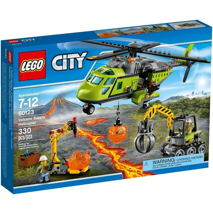 LEGO [City] - Volcano Supply Helicopter Building Set - Volcano Explorers Series (60123)