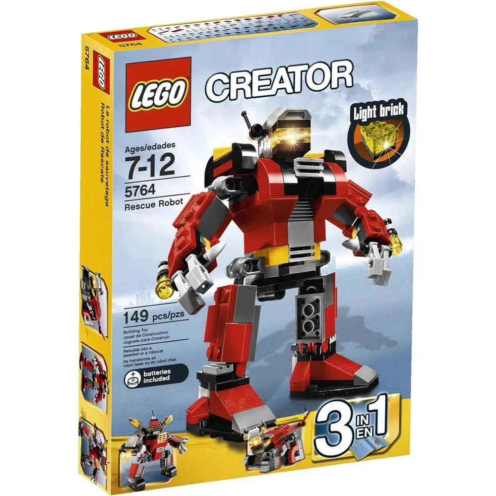 LEGO [Creator] - Rescue Robot Building Set - 3 in 1 Series (5764)