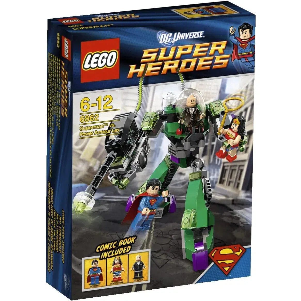 LEGO [DC Comics Super Heroes] - Superman vs. Power Armor Lex Building ...