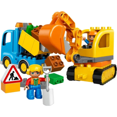 LEGO [Duplo] - Truck & Tracked Excavator Building Set - Construction Series (10812)