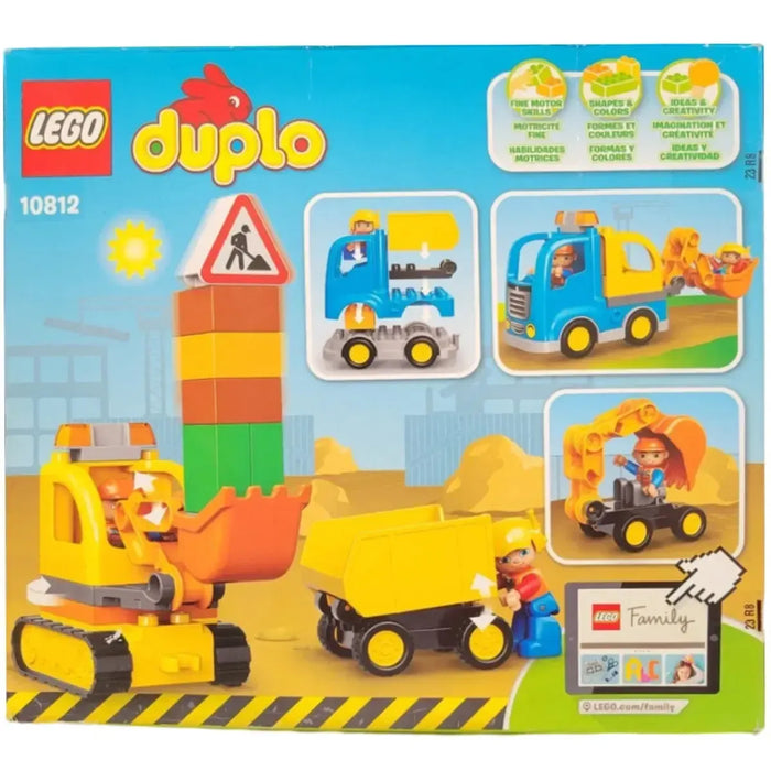 LEGO [Duplo] - Truck & Tracked Excavator Building Set - Construction Series (10812)