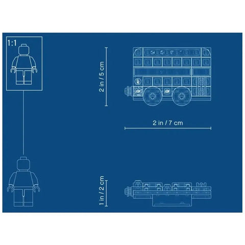 LEGO [Gear] - London Bus Magnet Building Set - Magnets/Miscellaneous Series (853914)