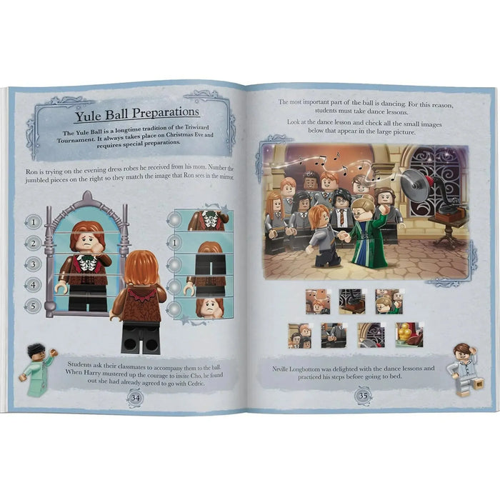 LEGO Harry Potter Magical Year at Hogwarts Christmas Activity Book with 3 Minifigures, Minibuilds, and Pop-Up Diorama - AMEET
