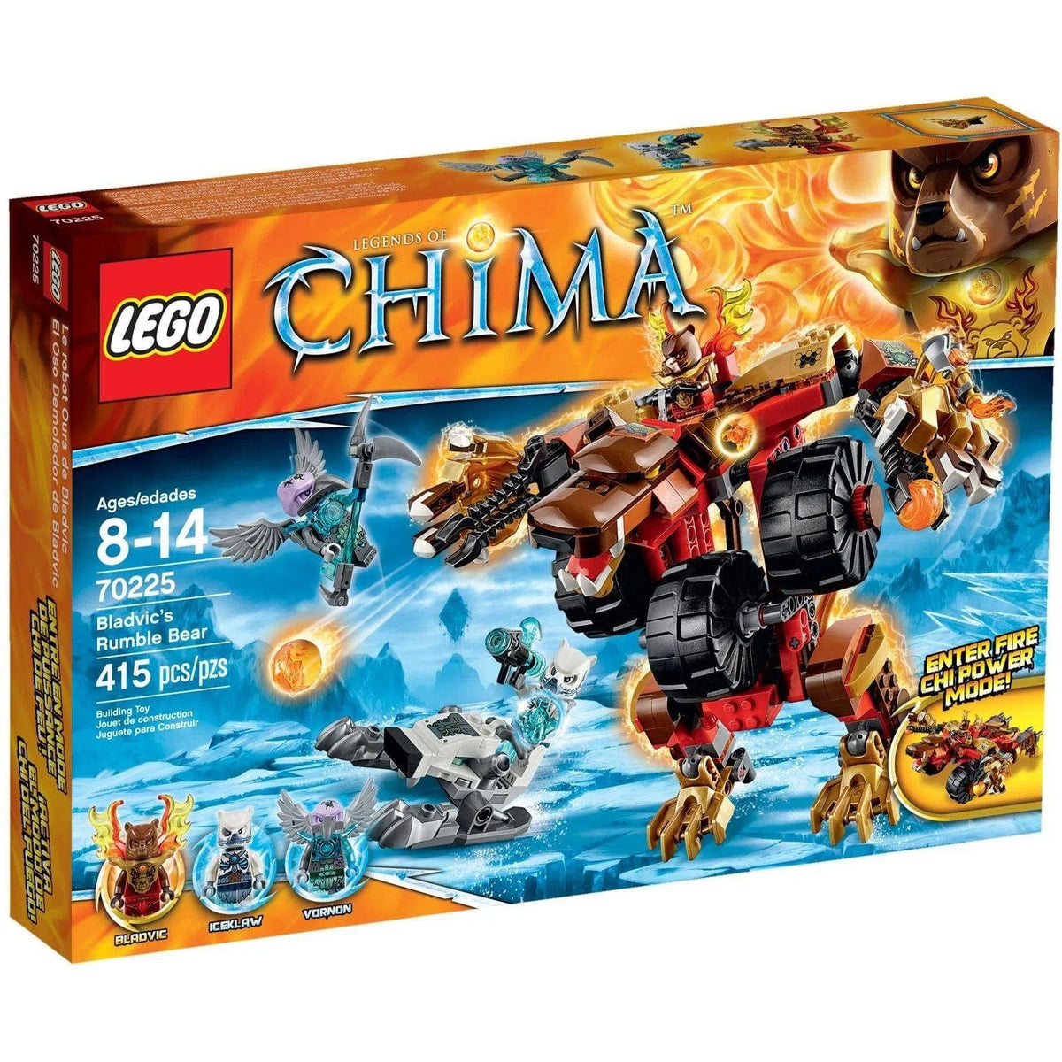 LEGO [Legends of Chima] - Bladvic's Rumble Bear Building Set - Fire vs ...