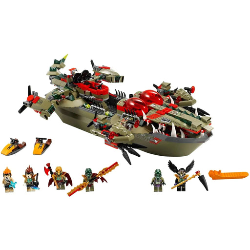 LEGO [Legends of Chima] - Cragger's Command Ship Building Set - The Power of the CHI Series (70006)