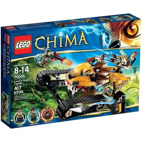 LEGO [Legends of Chima] - Laval's Royal Fighter Building Set - The Power of the CHI Series (70005) - Image 1