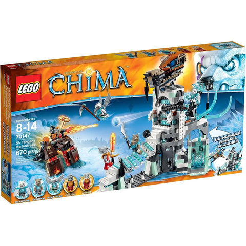 LEGO [Legends of Chima] - Sir Fangar's Ice Fortress Building Set - Fire vs. Ice Series (70147) - Image 1