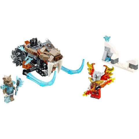 LEGO [Legends of Chima] - Strainor's Saber Cycle Building Set - Fire vs. Ice Series (70220) - Image 2