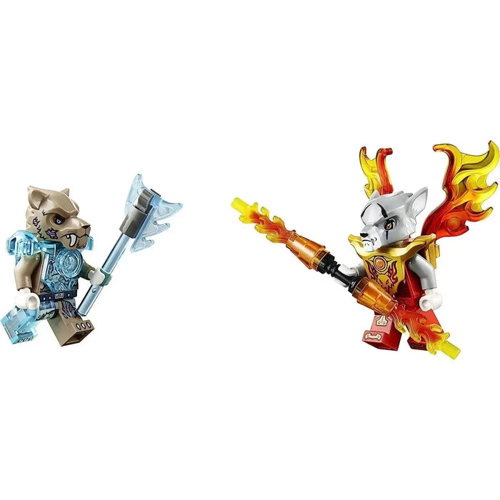 LEGO [Legends of Chima] - Strainor's Saber Cycle Building Set - Fire vs. Ice Series (70220)