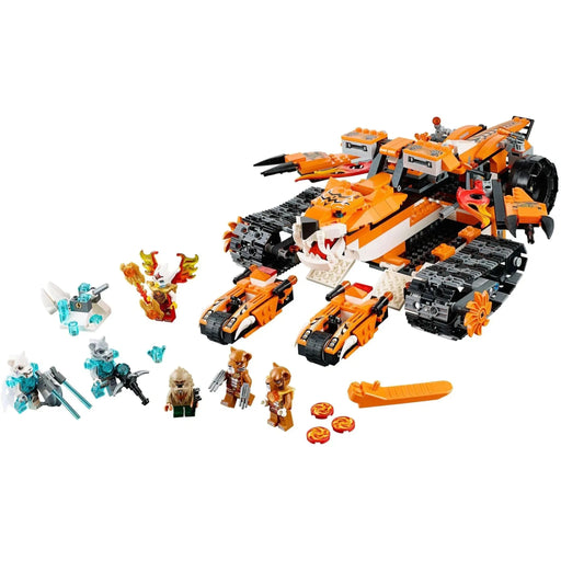 LEGO [Legends of Chima] - TTiger's Mobile Command Building Set - Fire vs. Ice Series (70224)