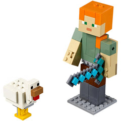 LEGO [Minecraft] - Minecraft Alex BigFig with Chicken Building Set (21149) - BigFig Series 1