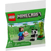 LEGO [Minecraft] - Steve and Baby Panda Building Set - Minifig-scale Series (30672)