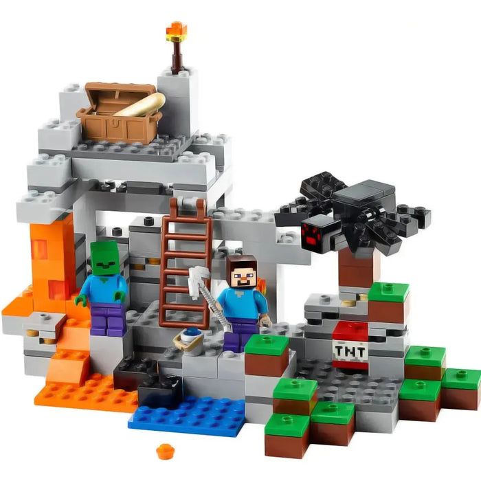 LEGO [Minecraft] - The Cave Building Set - Minifig-scale Series (21113)