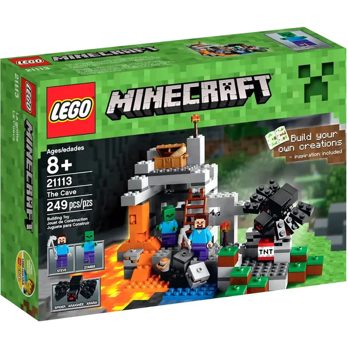 LEGO [Minecraft] - The Cave Building Set - Minifig-scale Series (21113)