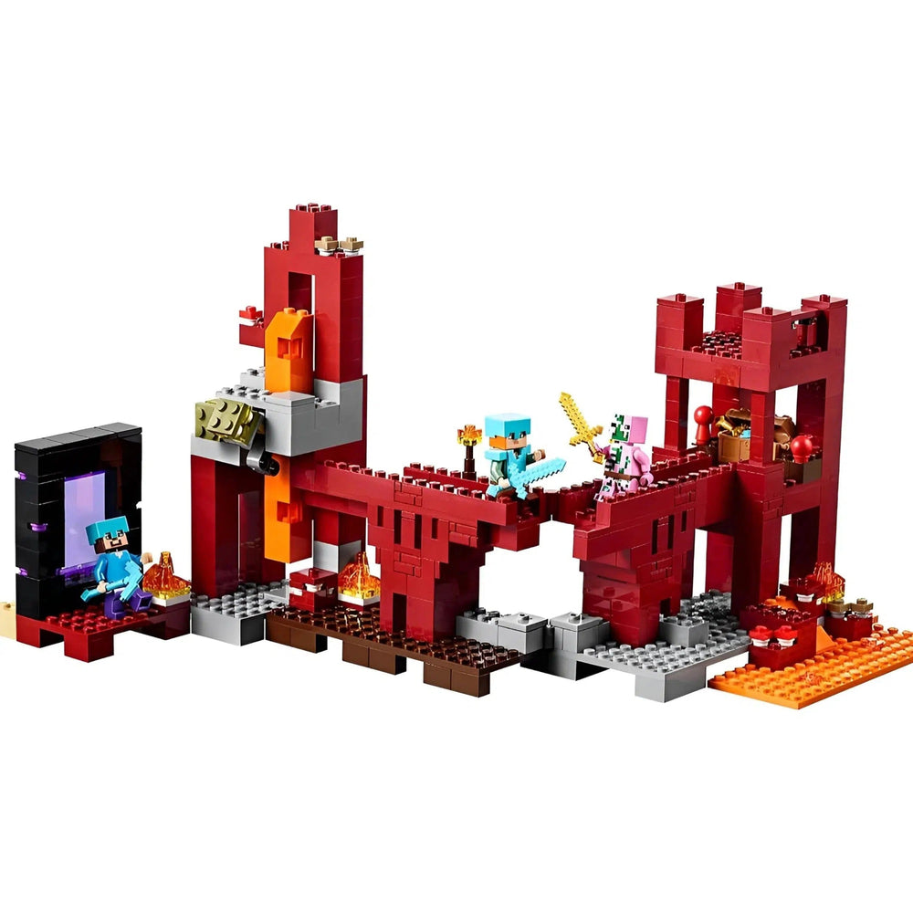 LEGO [Minecraft] - The Nether Fortress Building Set - Minifig-scale Series (21122)