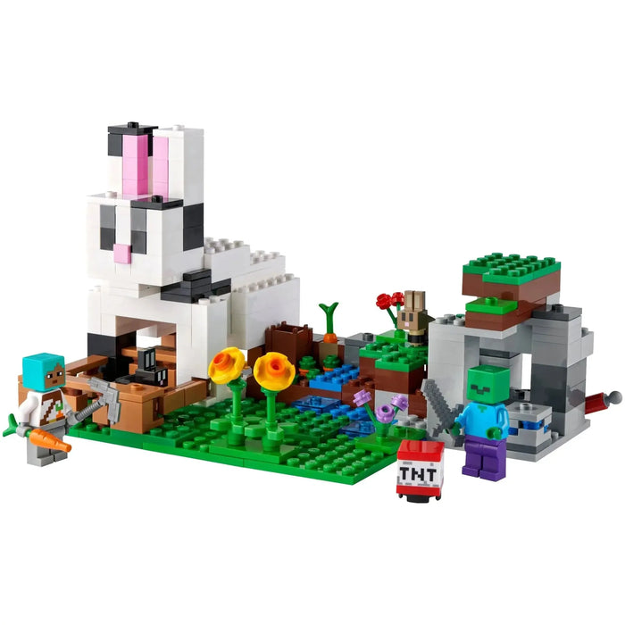 Lego Mini Build Rabbit LEGO Minecraft Rabbit Ranch 21181 Animal Farm Playset — Poggers