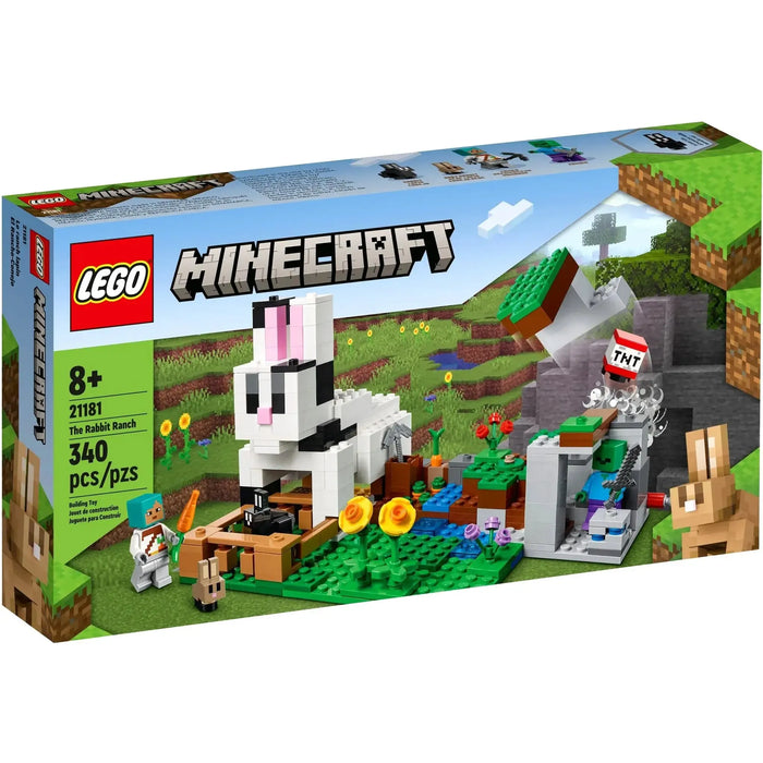 Lego Mini Build Rabbit LEGO Minecraft Rabbit Ranch 21181 Animal Farm Playset — Poggers