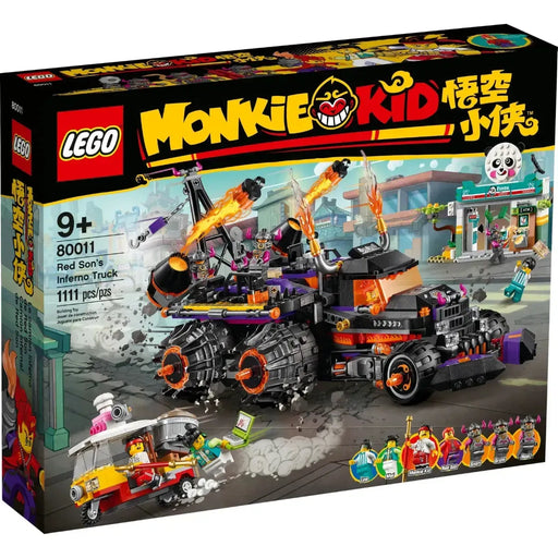 LEGO [Monkie Kid] - Red Son's Inferno Truck Building Set - A Hero is Born Series (80011)