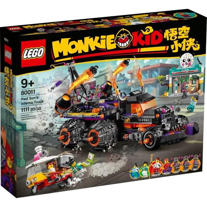 LEGO [Monkie Kid] - Red Son's Inferno Truck Building Set - A Hero is Born Series (80011)