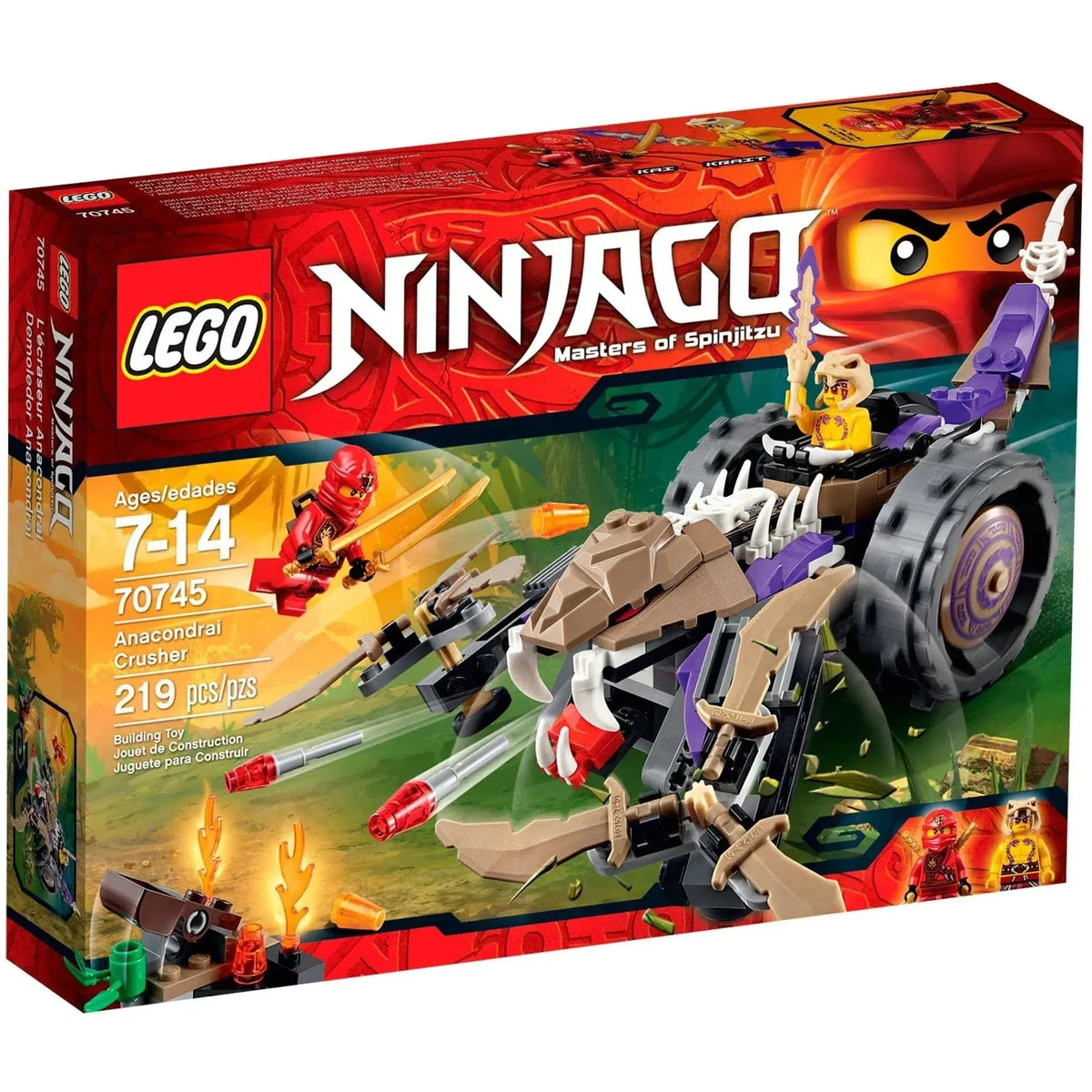 LEGO [Ninjago] Anacondrai Crusher Building Set Tournament of Elements  Series (70745)