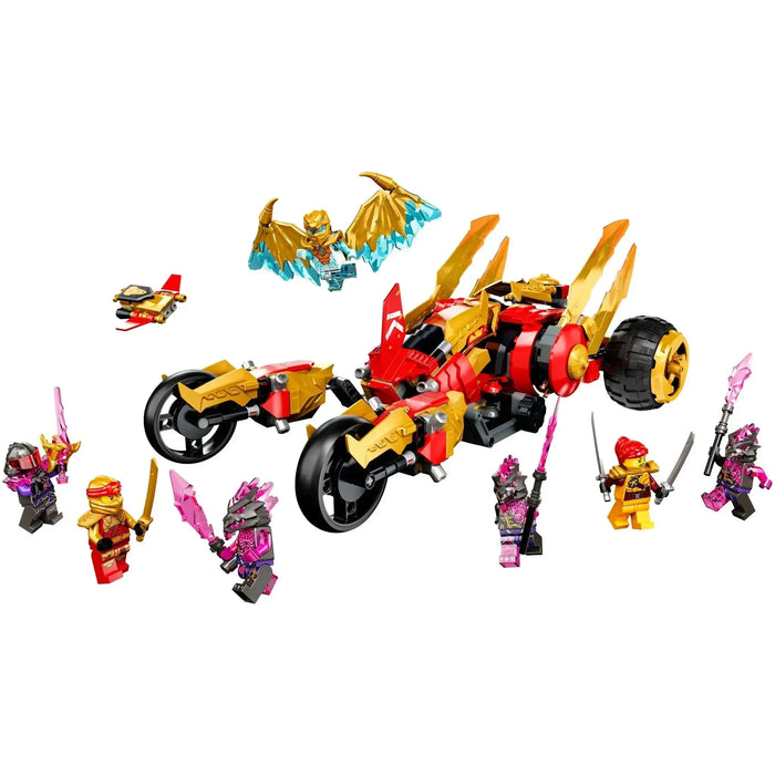 LEGO [Ninjago] - Kai's Golden Dragon Raider Building Set - Crystalized Series (71773)