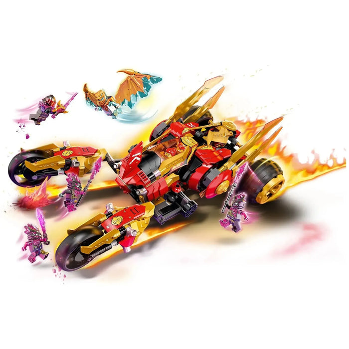 LEGO [Ninjago] - Kai's Golden Dragon Raider Building Set - Crystalized Series (71773)