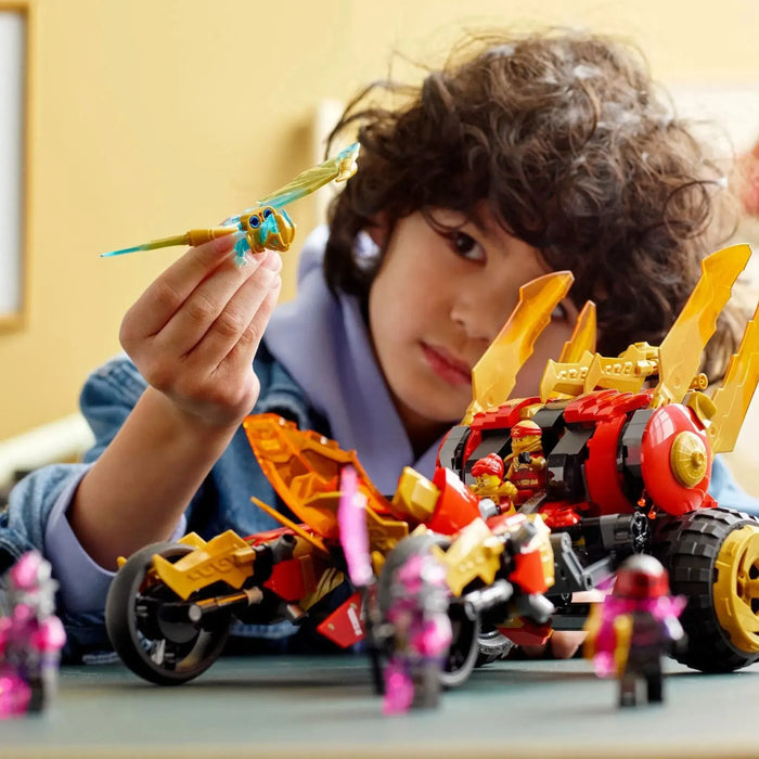 LEGO [Ninjago] - Kai's Golden Dragon Raider Building Set - Crystalized Series (71773)