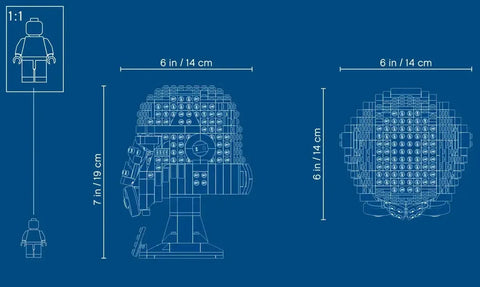 LEGO Star Wars Stormtrooper Helmet 75276 Building Kit (647 Pieces) - Image 11