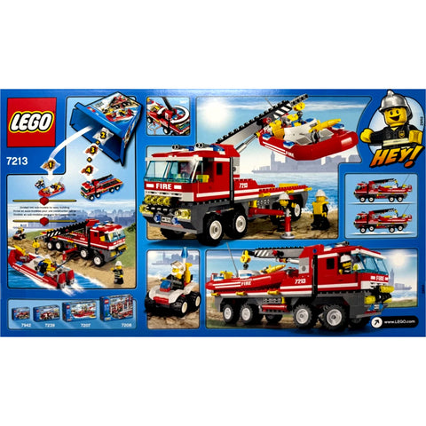 LEGO [City] - Off-Road Fire Truck & Fireboat Building Set - Fire Series (7213) - Image 3