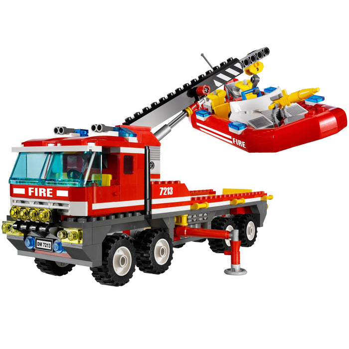 LEGO [City] - Off-Road Fire Truck & Fireboat Building Set - Fire Series (7213)