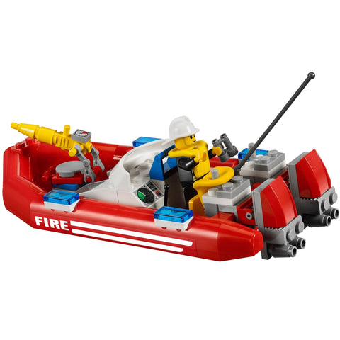 LEGO [City] - Off-Road Fire Truck & Fireboat Building Set - Fire Series (7213) - Image 8