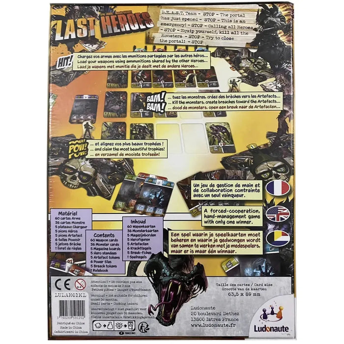 Last Heroes - Strategy Action/Adventure Card Game for Family and Adults (3-5 Players, Age 14+) - Ludonaute