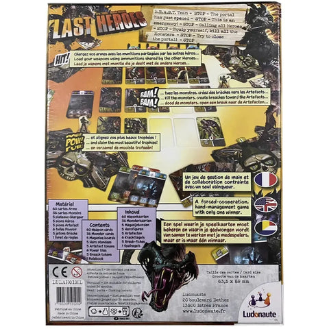 Last Heroes - Strategy Action/Adventure Card Game for Family and Adults (3-5 Players, Age 14+) - Ludonaute