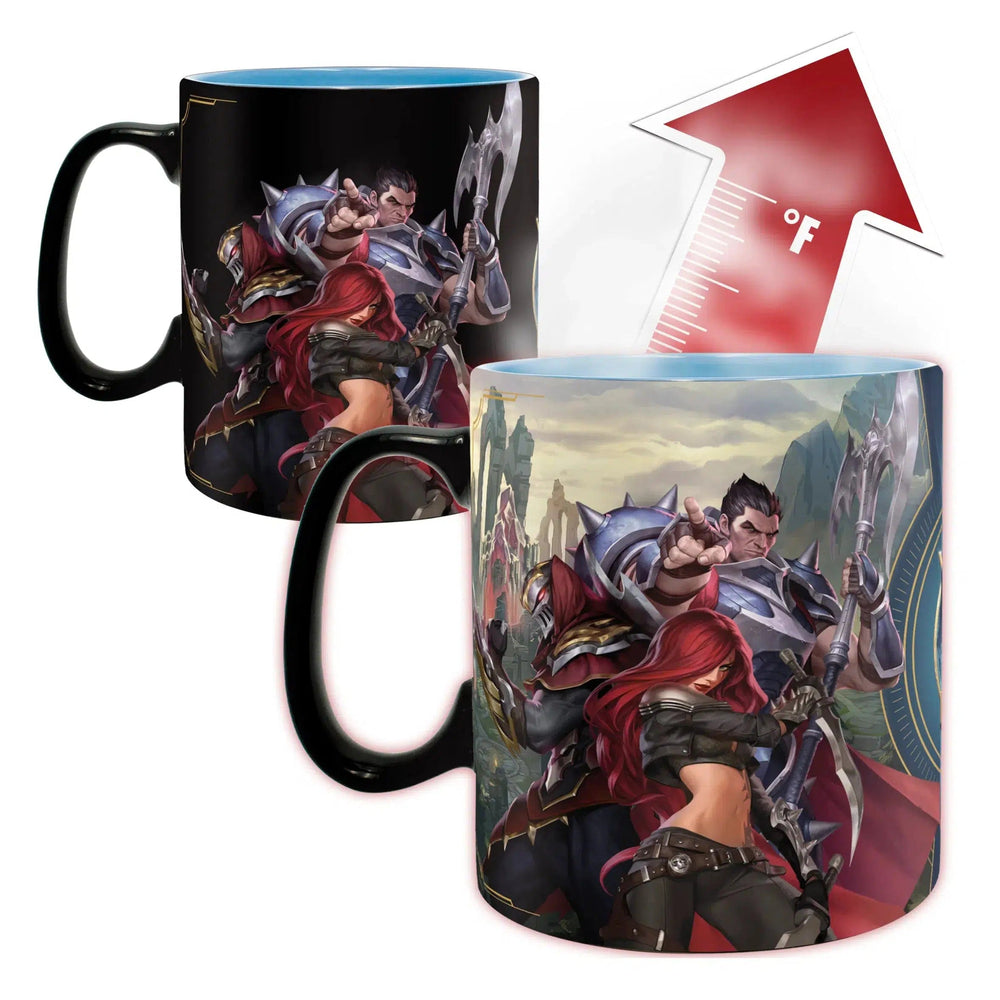 League of Legends - Demacia vs. Noxus Heat-Change Ceramic Mug (16 oz.) - ABYstyle