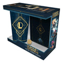 League of Legends - Hextech 3-Piece Gift Set - ABYstyle - 16 oz. Drinking Glass, Pin Badge, Notebook