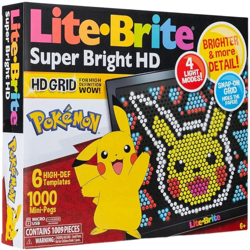 Lite-Brite [Pokémon] - Super Bright HD Art Toy (6 Templates) - Hasbro