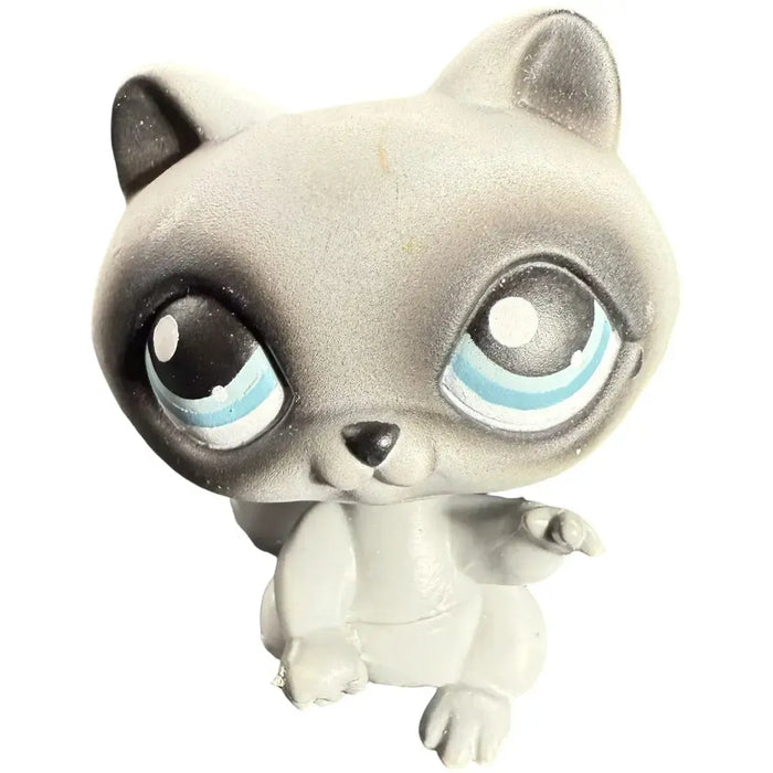 Littlest Pet Shop - Chipmunk & Raccoon Bobble-Head Figure Set - Hasbro - Sweet 'N Neat Pets Series (195-196)