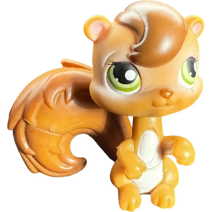 Littlest Pet Shop - Chipmunk & Raccoon Bobble-Head Figure Set - Hasbro - Sweet 'N Neat Pets Series (195-196)