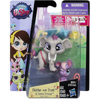Littlest Pet Shop - Fletcher von Trunk & Teensie Fromage 2-Pack Figure Set - Hasbro - Pet Pawsabilities Series - (2014)