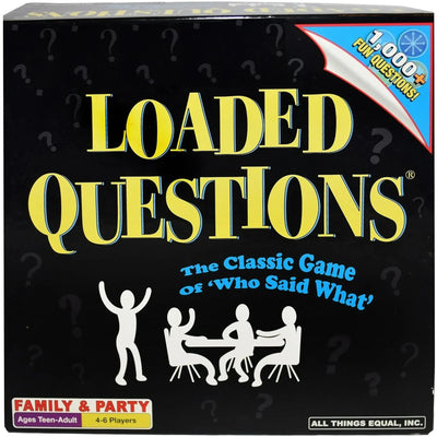 Loaded Questions - Funny Party Board Game for Family, Adults, and Children (4-6 Players, Ages 12+) - All Things Equal, Inc.