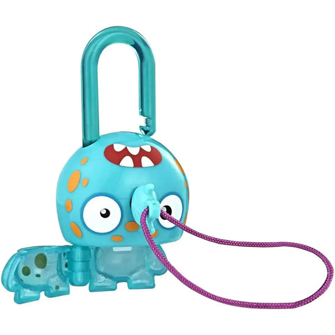 Lock Stars - Aqua Spotted Monster Toy - Hasbro - Series 2