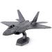 Lockheed Martin - F-22 Raptor Plane Figure Model Kit (1:137 Scale, Steel, Moderate Difficulty) - Fascinations - Metal Earth Series