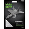 Lockheed Martin - F-22 Raptor Plane Figure Model Kit (1:137 Scale, Steel, Moderate Difficulty) - Fascinations - Metal Earth Series