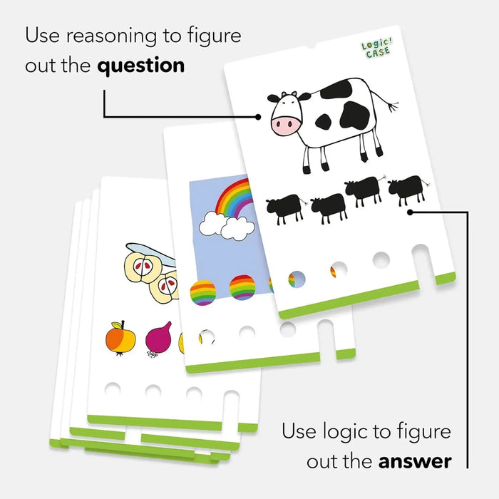 Logic! Case: Starter Set - Puzzle Logic Board Game for Family, Adults, and Children (1 Player, Ages 5+) - HABA